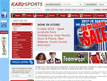 Tablet Screenshot of karlsports.co.uk